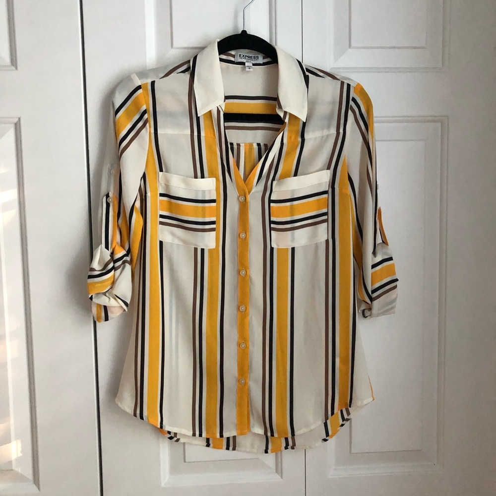 NWOT Express Slim Fit Portofino Shirt